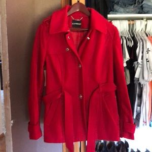 Red Express Peacoat